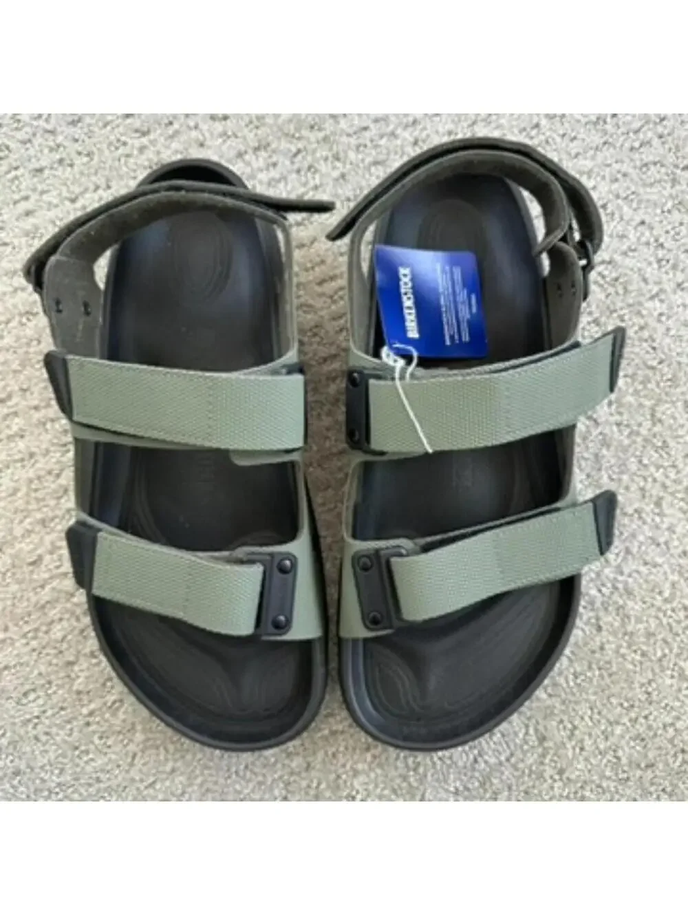 Birkenstock Tatacoa Birko-Flor Sandals Futura Khaki Size 12-12.5US / 45EU D